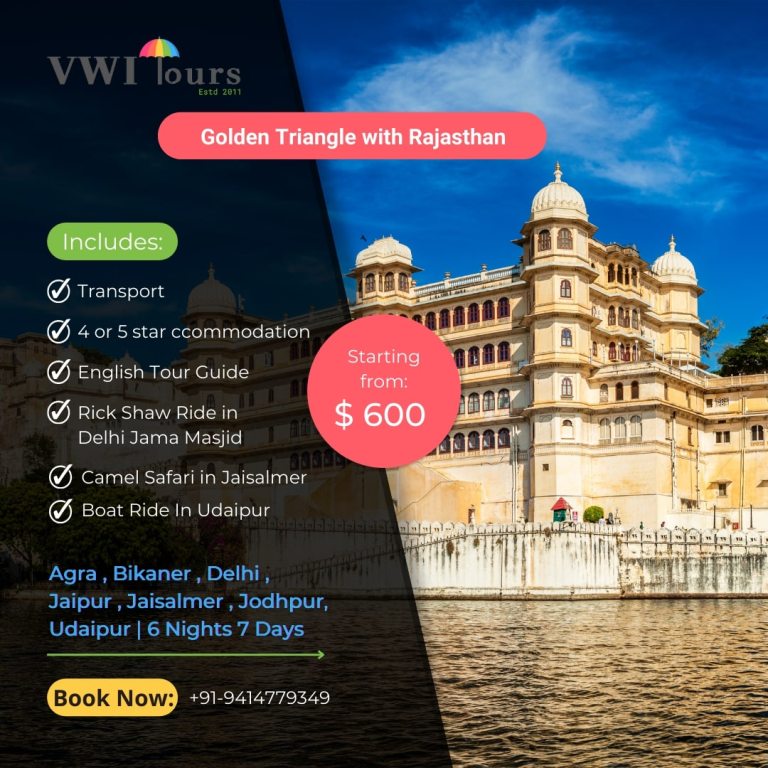 golden triangle with rajasthan tour